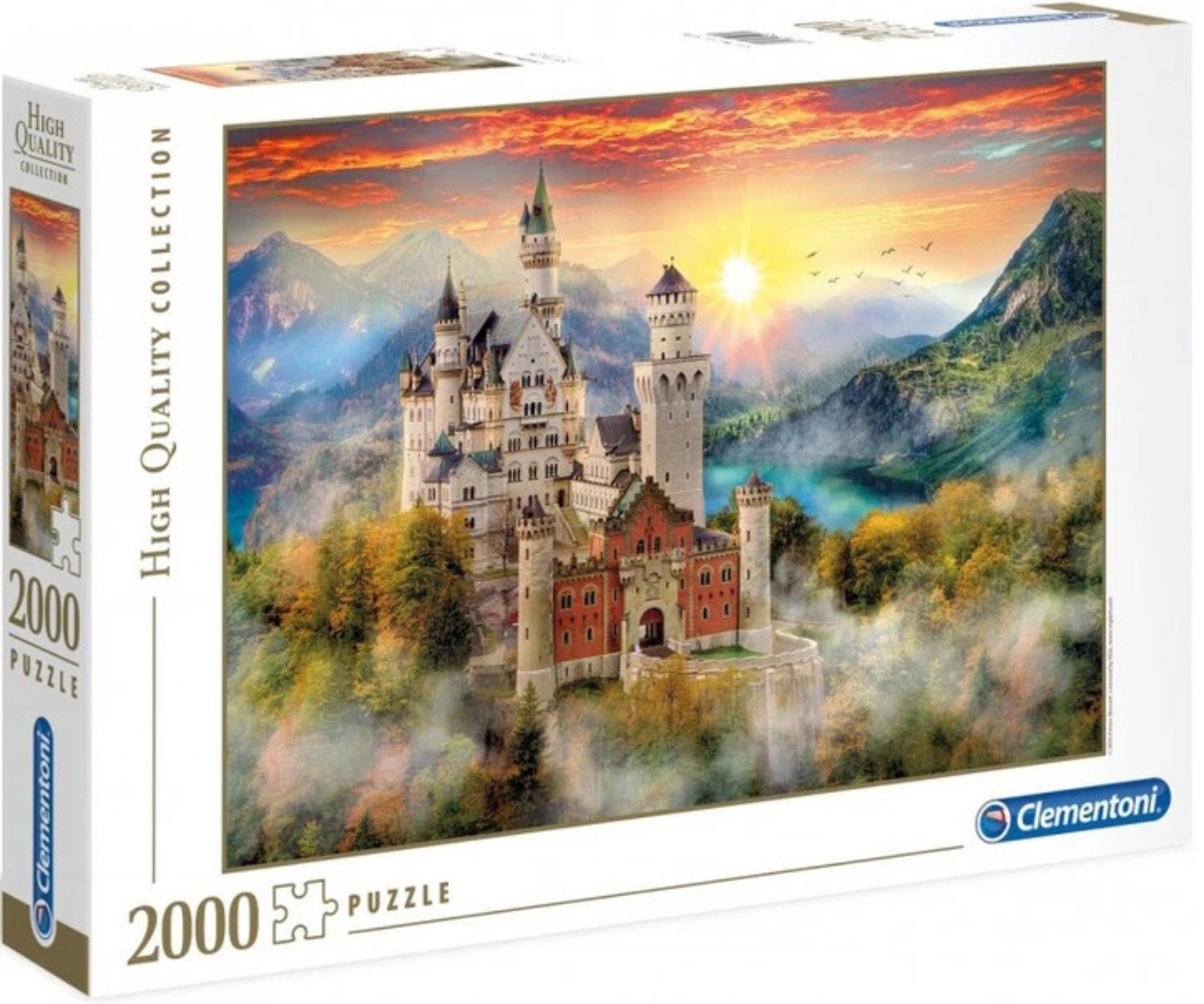Bajkowy Zamek Neuschwanstein – Puzzle 2000 elementów Clementoni