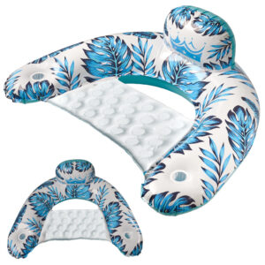 Krzesło do pływania fotel leżak hamak wodny niebieski