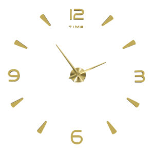 Zegar ścienny naklejany duży 80-120cm złoty 4 cyfry