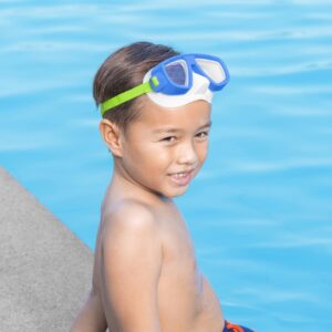 BESTWAY 22011 Okulary maska do pływania nurkowania niebieskie 3+