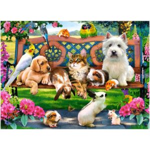 CASTORLAND Puzzle układanka 180 elementów Pets in the Park – Zwierzęta w parku 7+