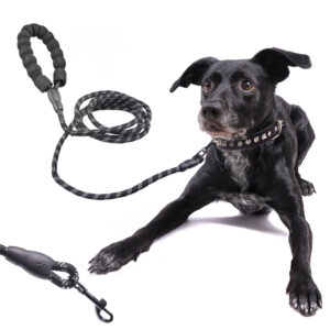 Smycz dla psa treningowa na lince wytrzymała odblaskowa 3m
