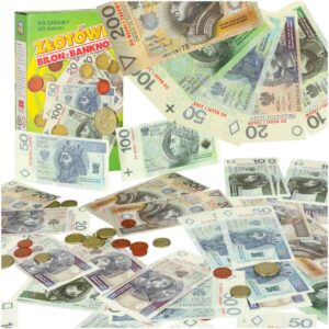 Pieniądze do nauki i zabawy Złotówki bilon i banknoty 5+ MULTIGRA