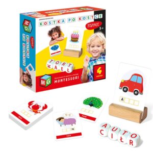 Zabawka edukacyjna montessori Kostka po kostce pisanie 4 kostki 5+ MULTIGRA